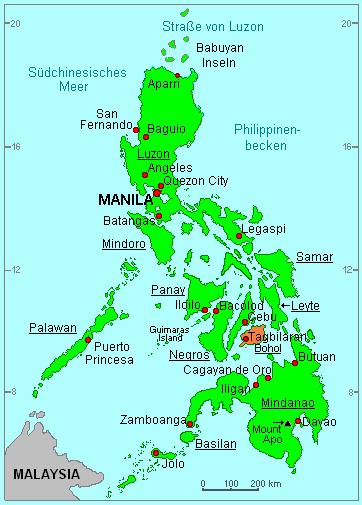 Bohol: Wetter Klima Taifune und Jahreszeiten