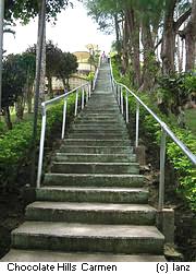 Treppe zur Aussichtsplattform Chocolate Hills Carmen Bohol